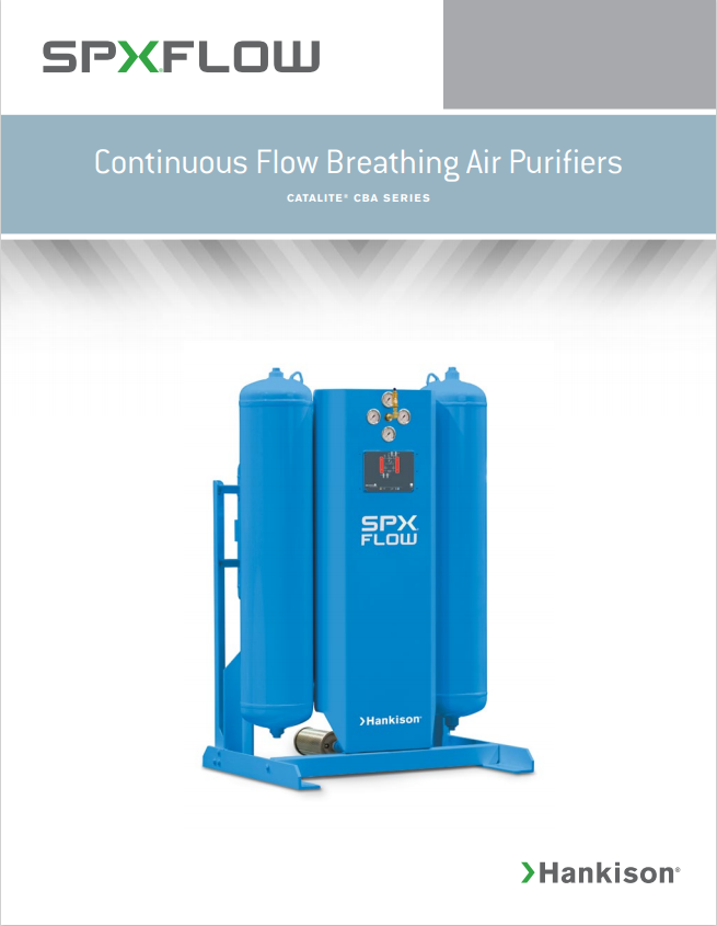 continuous flow breathing air purifiers brochure