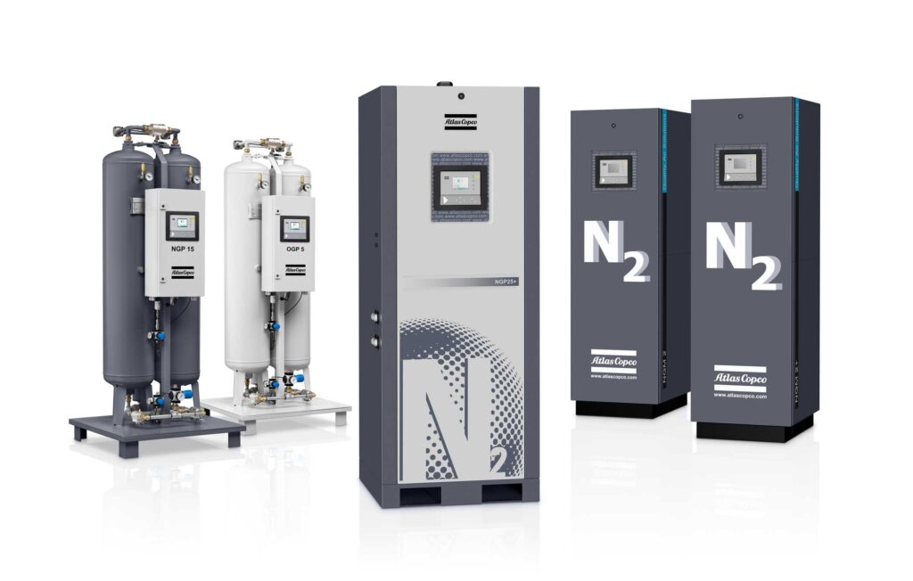 Nitrogen Generator, Atlas Copco, Industrial Air Compressors, Chemical Manufacturing 