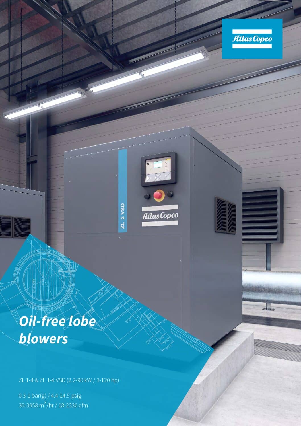 Industrial Blowers | Low Pressure | NY Blower | Atlas Copco